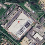 Vue des quais de chargement d'un entrepôt logistique faisant l'objet d'une expertise structurelle afin d'évaluer leur état et les désordres observés.